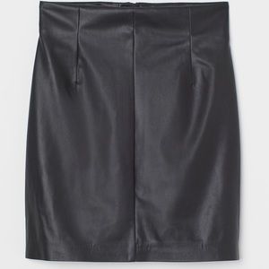 HM mini leather skirt